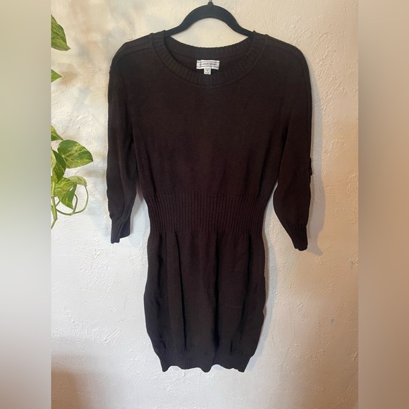 ST.JOHN SPORT DARK BROWK SWEATER DRESS - Picture 1 of 7